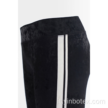 Pantaloni da jogging in pantaloni di velluto nero